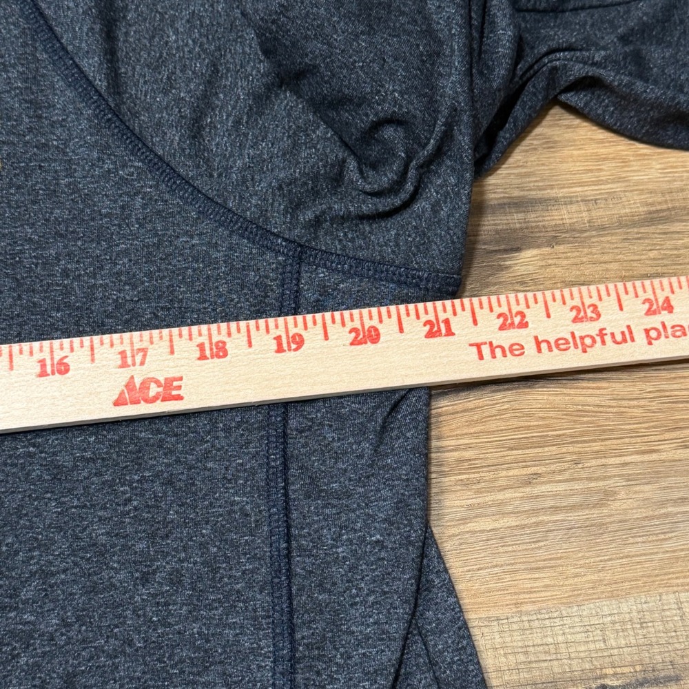 Colosseum West Virginia University WVU Quarter Zip Hoodie Womens XL Gray Navy - Picture 8 of 10